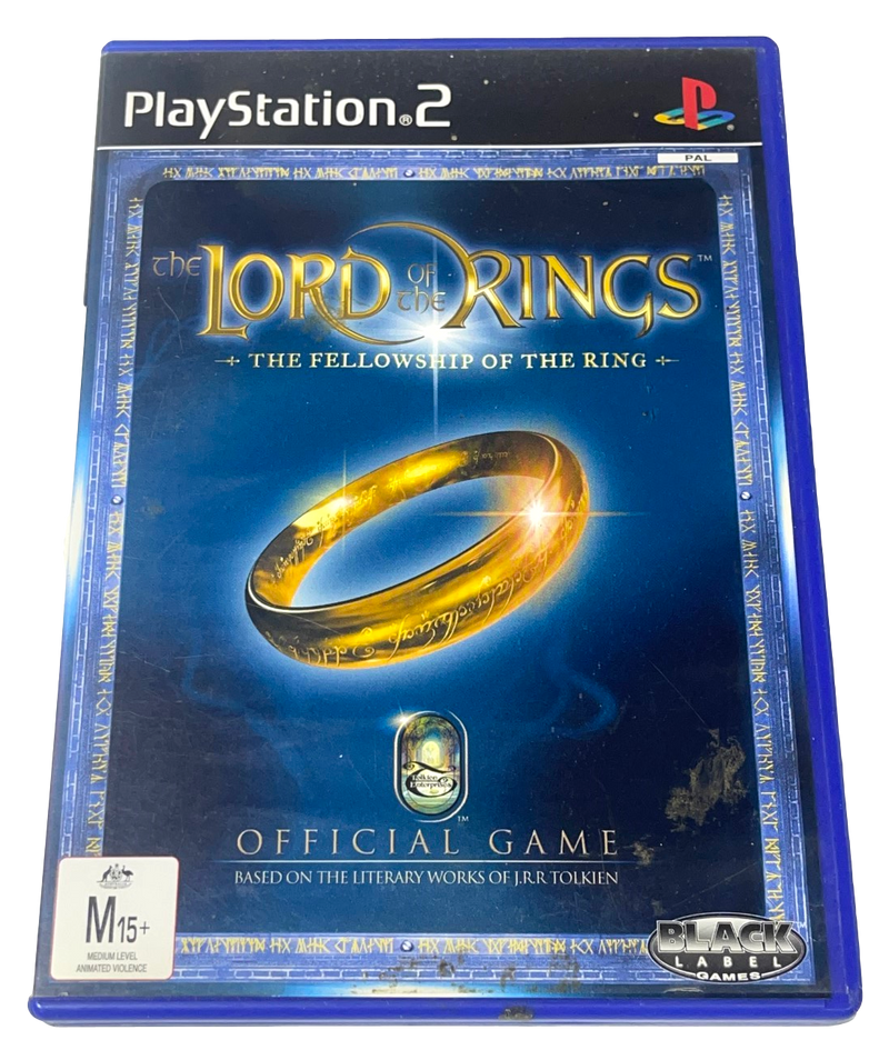 The Lord of the Rings The Fellowship of the Ring Sony PS2 PAL *No Manual* (Preowned)