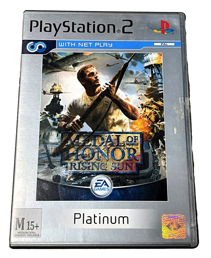 Medal of Honor Rising Sun PS2 (Platinum) PAL *Complete* (Preowned)