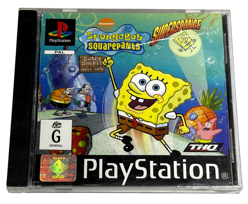 Spongebob Squarepants Supersponge PS1 PS2 PS3 PAL *Complete* (Preowned)