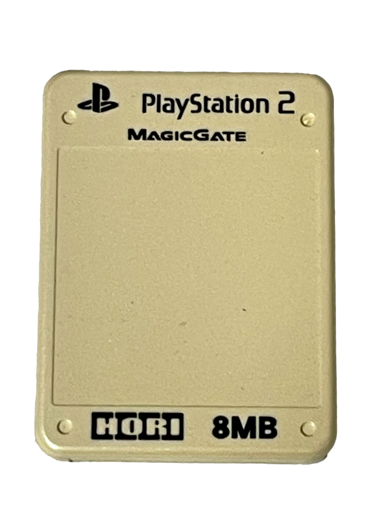 Pearl White Hori Magic Gate PS2 Memory Card PlayStation 2 8MB (Preowned)