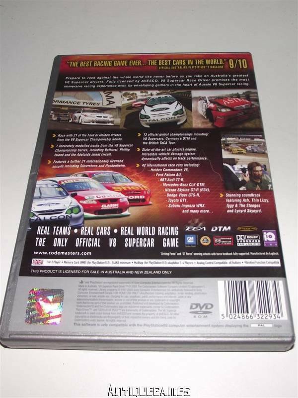 V8 Supercars Australia Race Driver PS2 (Platinum) PAL *Complete* (Preowned) - Games We Played