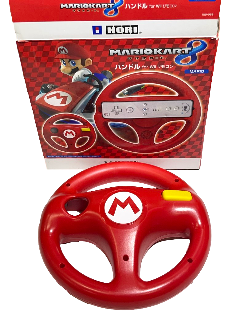 Boxed Mario Steering Wheel Hori Nintendo Wii U Mario Kart 8 (Preowned)