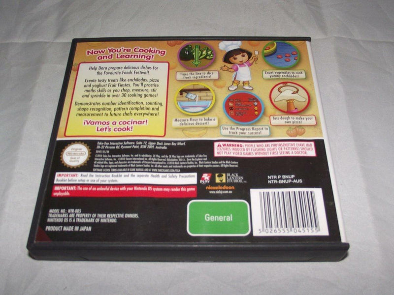 Dora's Cooking Club Nintendo DS 2DS 3DS Game *No Manual* (Pre-Owned)