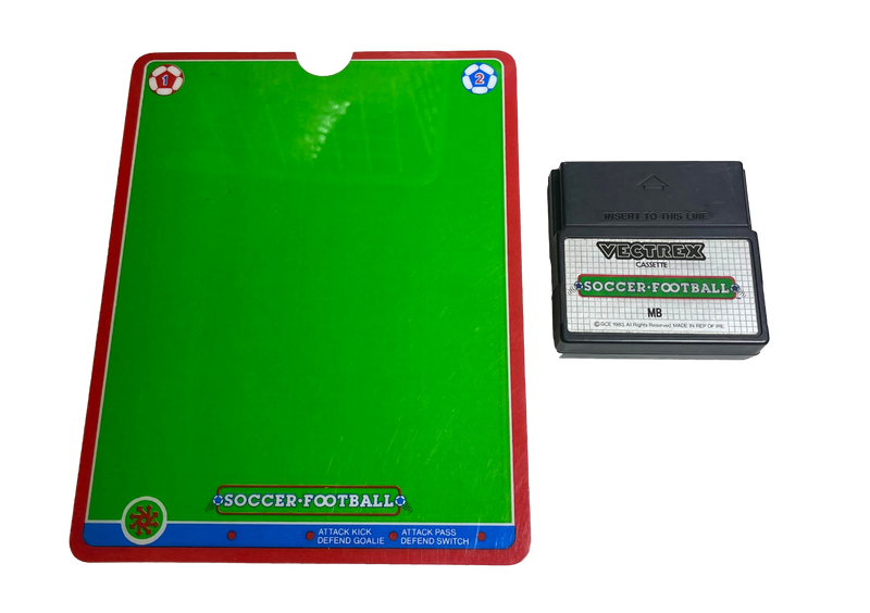 Vectrex Soccer Football Game Cartridge & Overlay (Preowned)