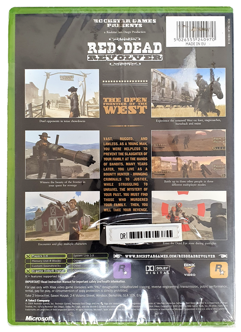 Red Dead Revolver Xbox Original PAL Brand New *Sealed*