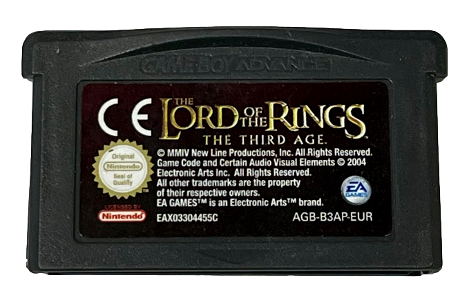 Lord of the Rings The Third Age Nintendo Gameboy Advance Genuine Cartridge (Preowned)