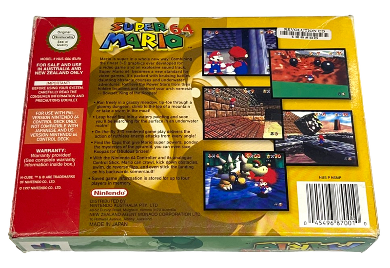 Super Mario 64 Nintendo 64 N64 Boxed PAL *Complete*