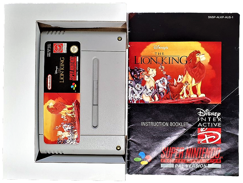 The Lion King Super Nintendo SNES Boxed *Completel* PAL (Preowned)