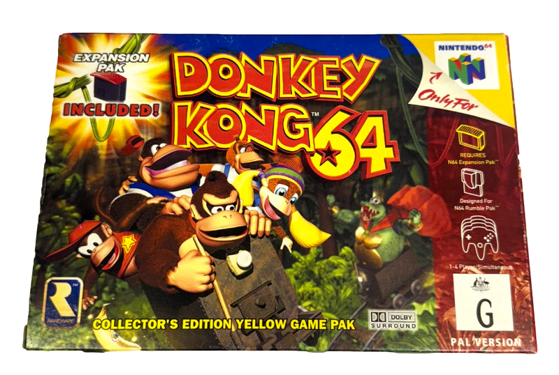 Donkey Kong Nintendo 64 N64 Boxed PAL *Complete* (Minty)