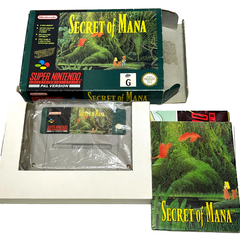 Secret of Mana Nintendo SNES Boxed PAL *No Manual* (Preowned)