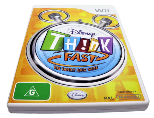 Disney Think Fast The Family Quiz Nintendo Wii PAL *Complete (Preowned)