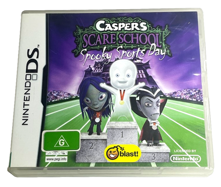 Casper's Scare School Spooky Sports Day Nintendo DS 3DS Game *Complete* (Pre-Owned)