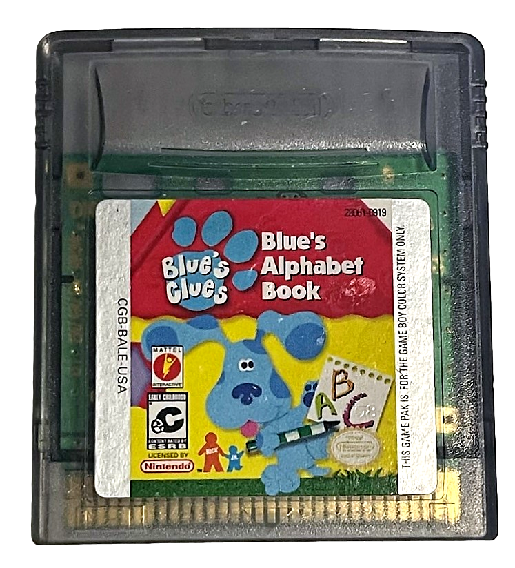 Blue's Clues Blue's Alphabet Book Nintendo Gameboy Color Cartridge