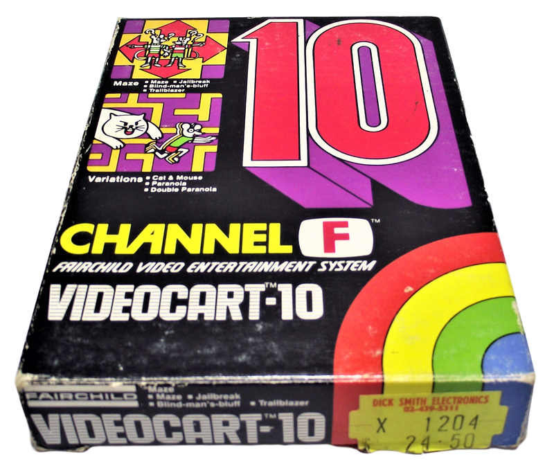 Boxed Channel F Videocart Fairchild Video Entertainment System 10 Maze