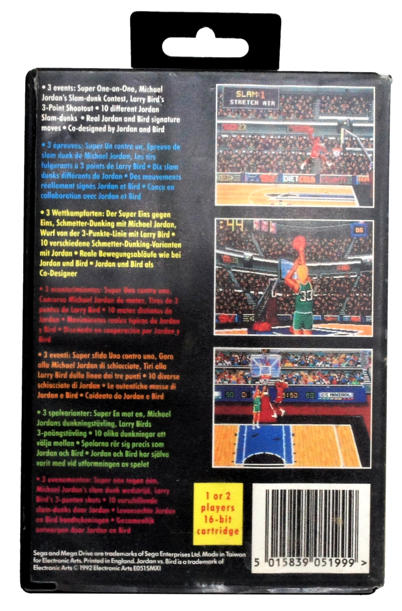 Jordan Vs Bird Sega Mega Drive *No Manual* (Pre-Owned)