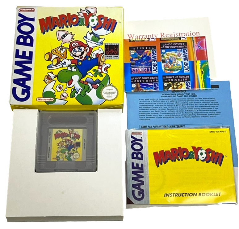 Mario & Yoshi Nintendo Gameboy *Complete* Boxed (Preowned)