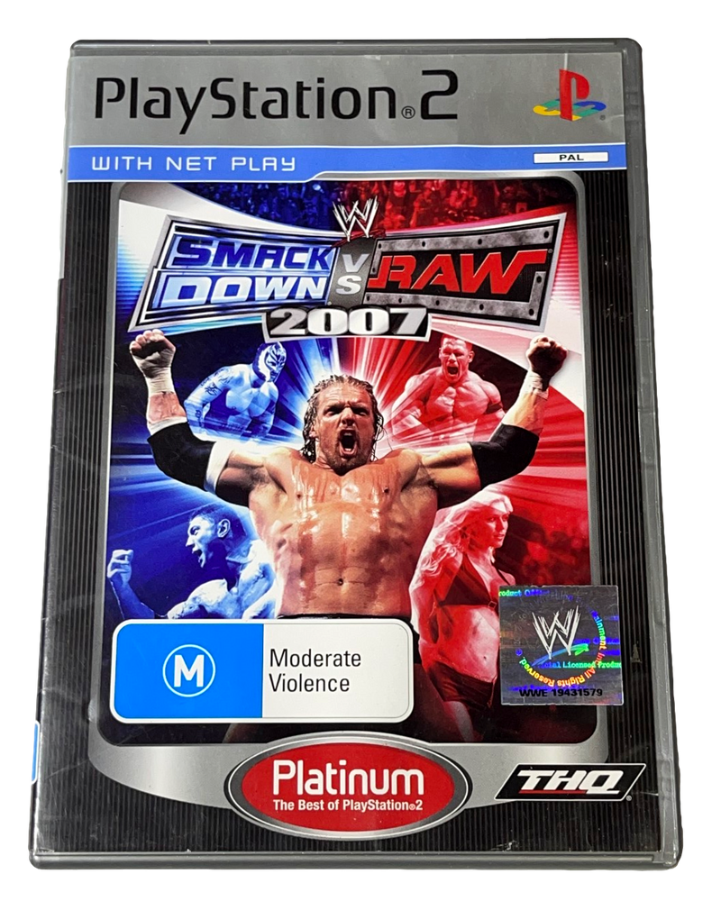 Smack Down Vs Raw 2007 PS2 (Platinum) PAL *Complete* (Preowned)