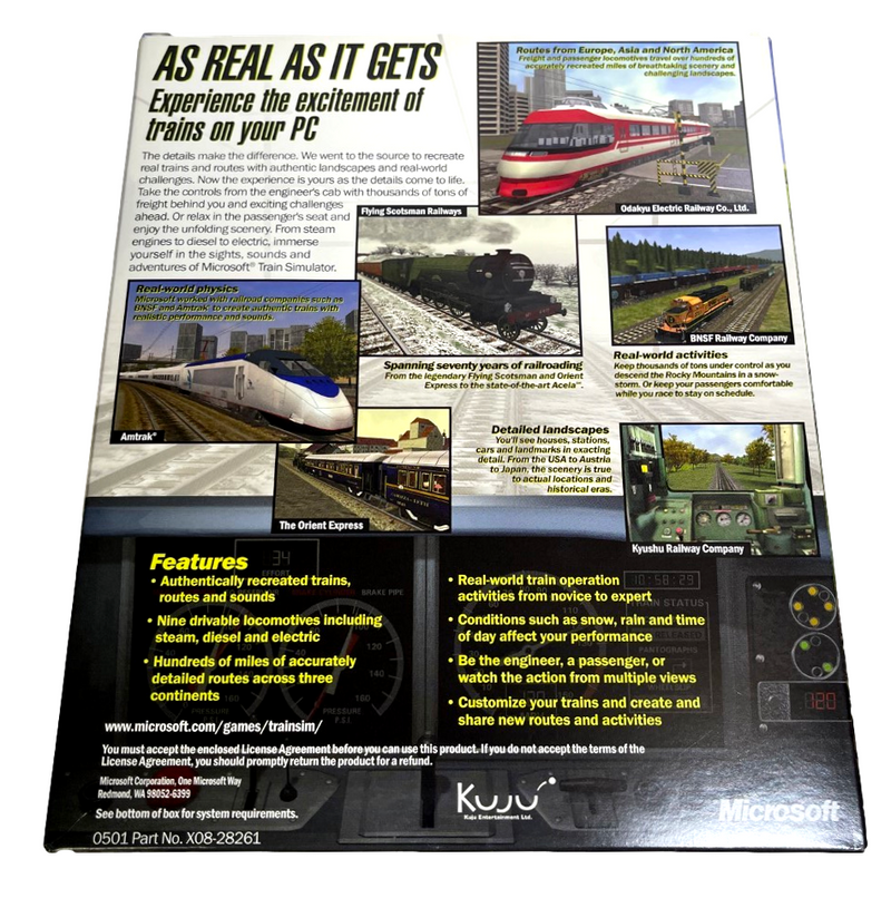 Microsoft Train Simulator Big Box PC (Preowned)