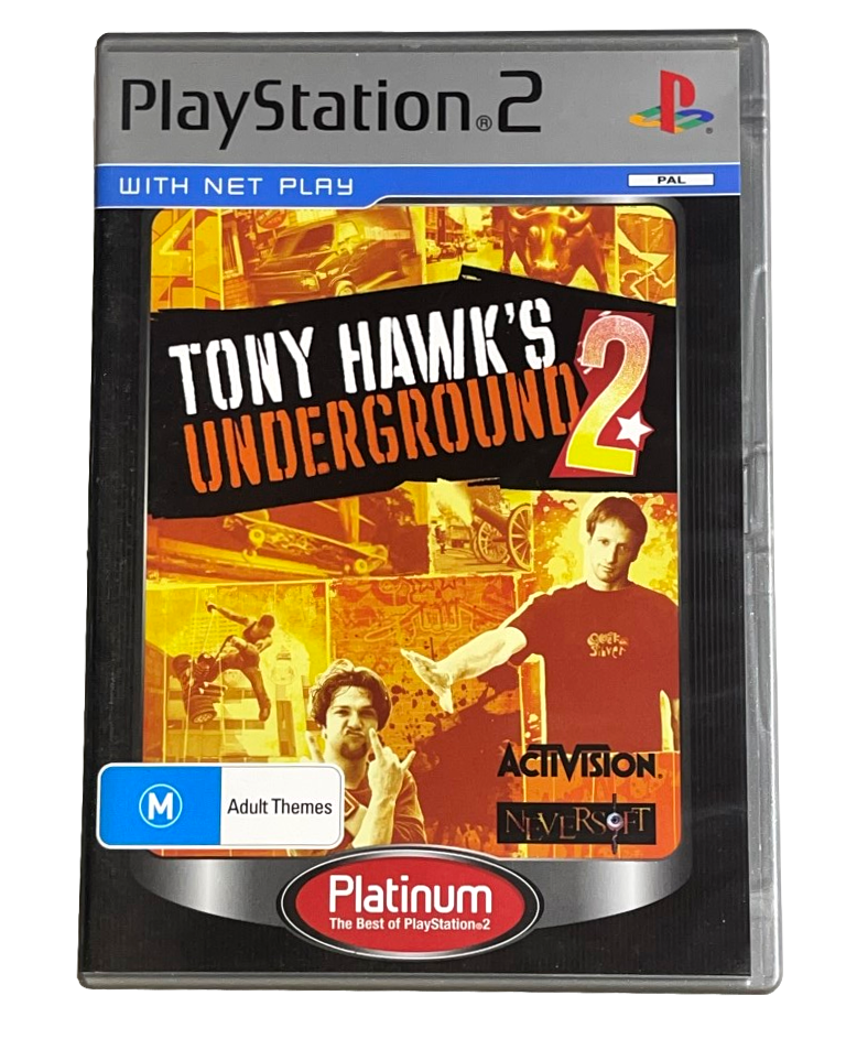 Tony Hawk's Underground 2 PS2 (Platinum) PAL *Complete* (Preowned)