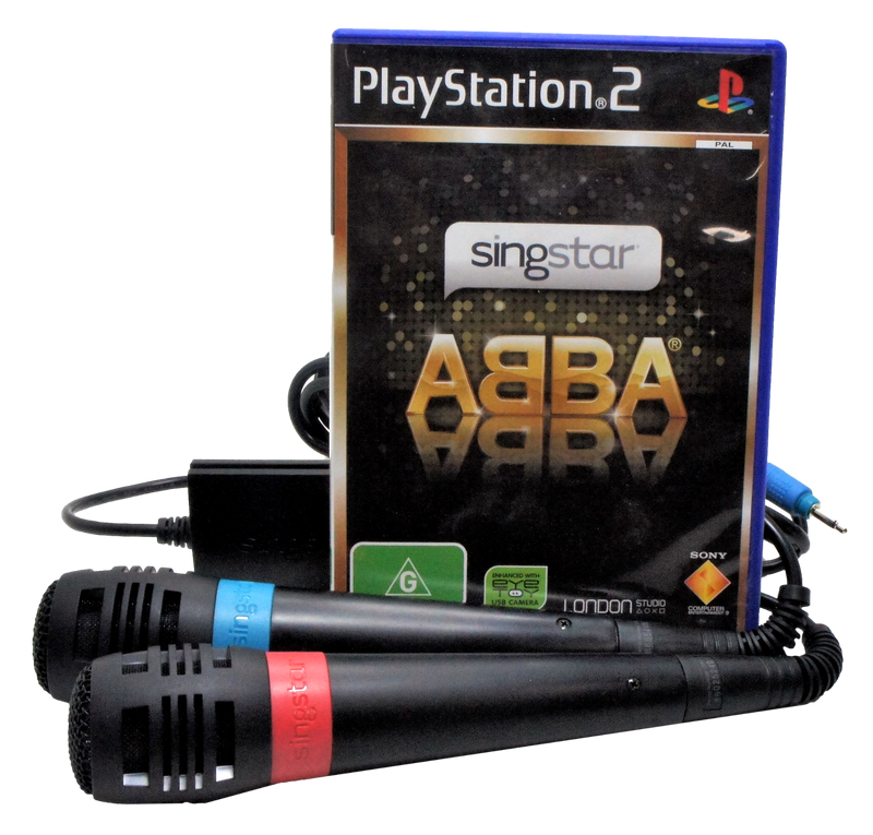 Abba + Microphones Boxed PS2 PAL *Complete*  (Preowned)