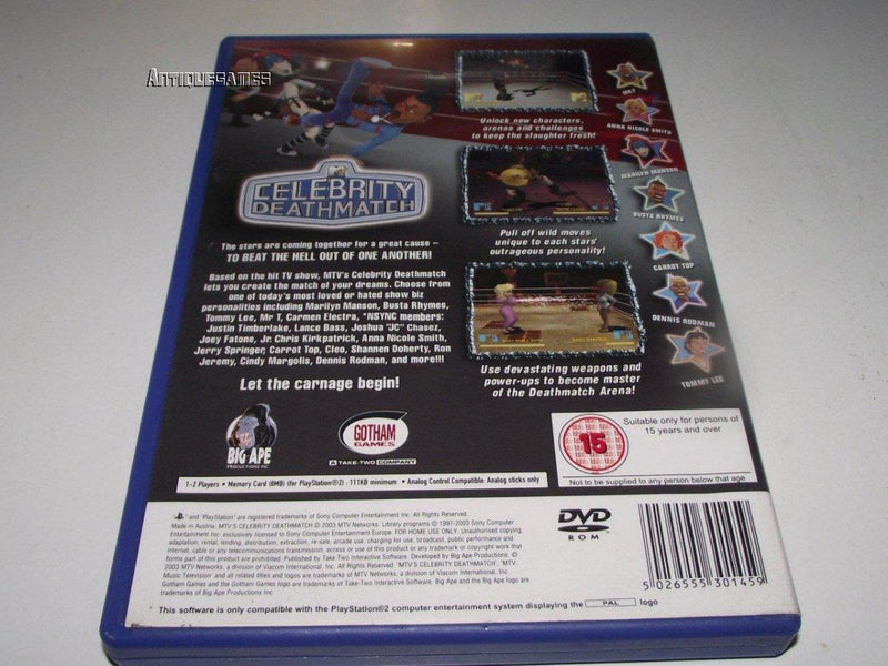 Celebrity Deathmatch MTV PS2 PAL *Complete* (Preowned)