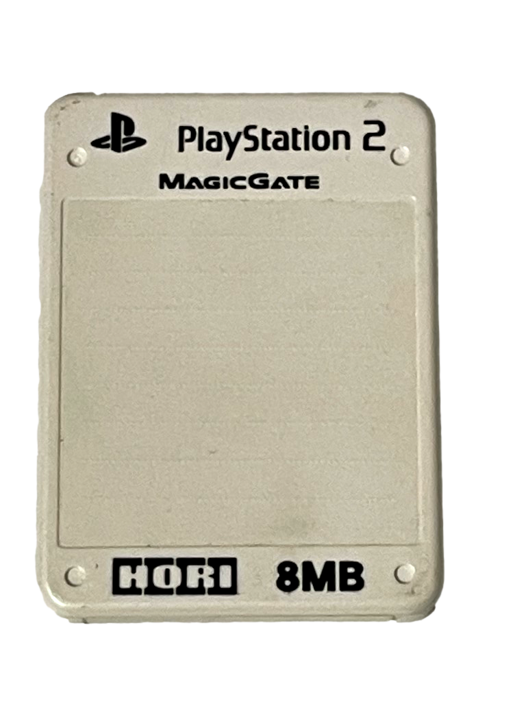 White Hori Magic Gate PS2 Memory Card PlayStation 2 8MB (Preowned)