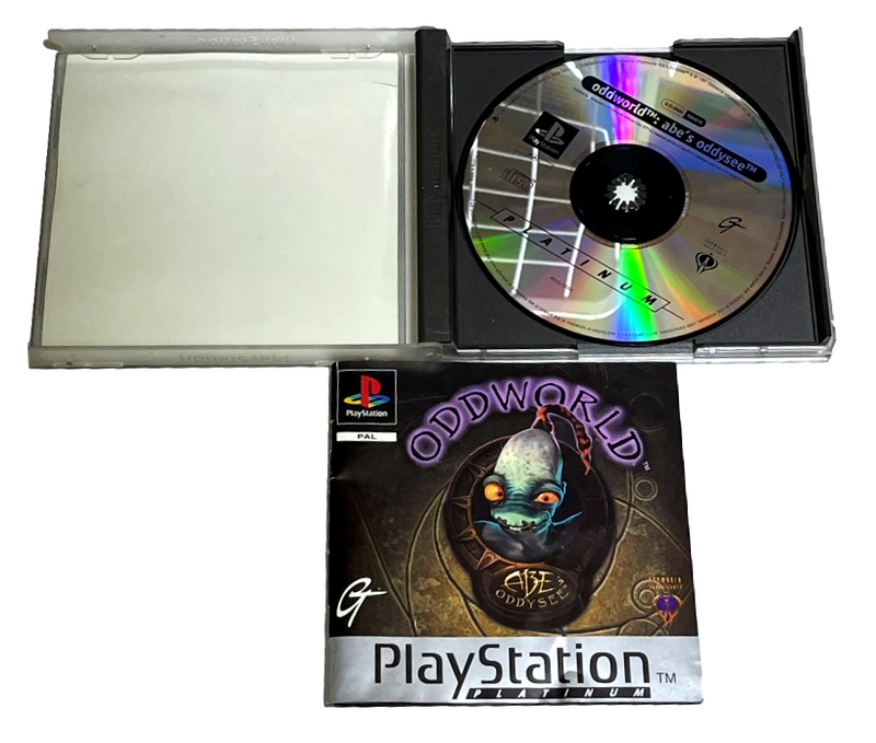 Oddworld Abe's Oddysee PS1 PS2 PS3 (Platinum) PAL *Complete* (Preowned)