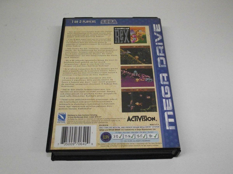 Radical Rex Sega Mega Drive PAL *No Manual* (Preowned)