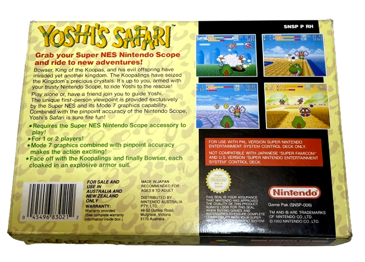 Yoshi's Safari Nintendo SNES Boxed PAL *Complete* (Preowned)