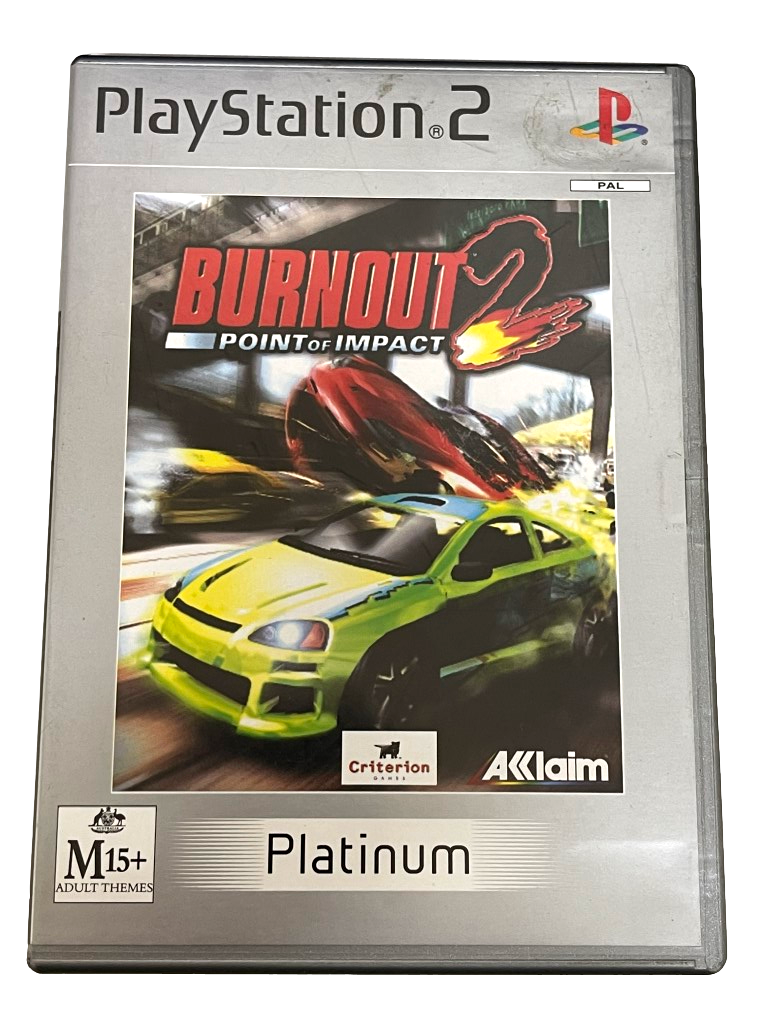 Burnout 2 Point of Impact PS2 (Platinum) PAL *No Manual* (Preowned)