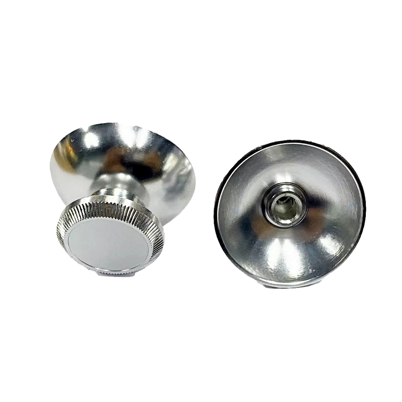 Pair of PS5 3D Rocker Metal Aluminum Caps Dual Sense Controller Silver