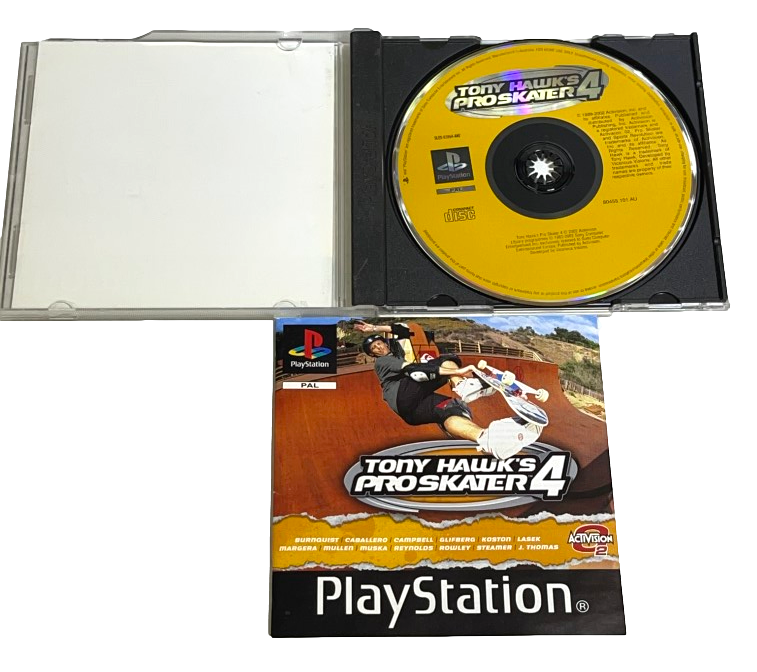 Tony Hawk's Pro Skater 4 PS1 PS2 PS3 PAL *Complete* (Preowned)