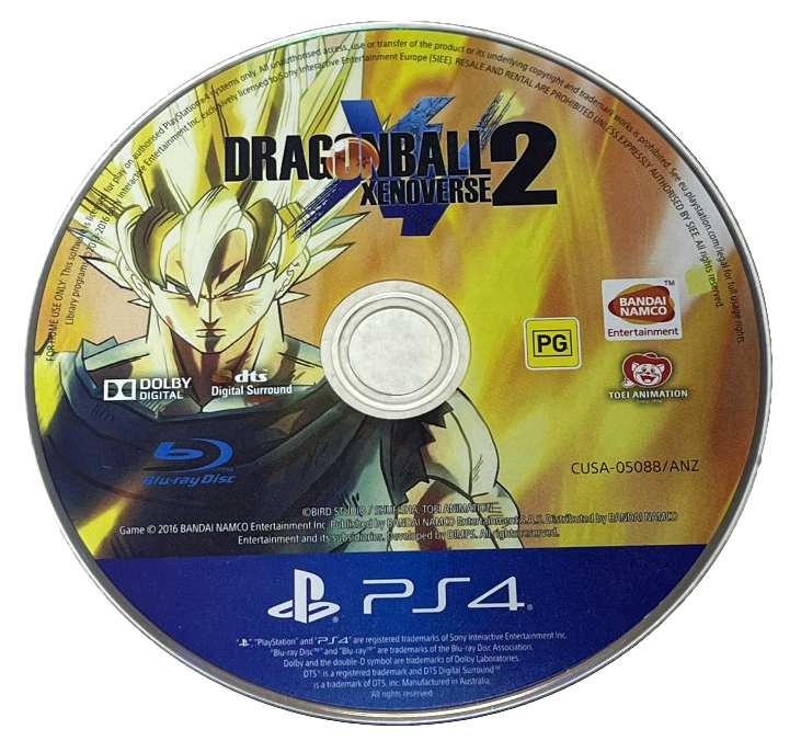 Dragon Ball Xenoverse 2 Sony PS4  *Disc Only* (Preowned)