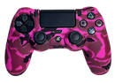 Silicone Cover For PS4 Controller Case Skin - Magenta Camo