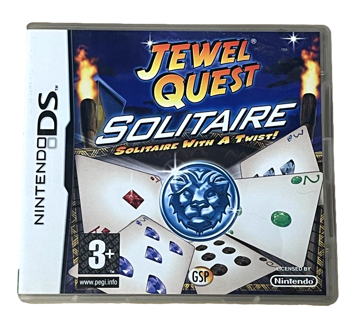 Jewel Quest Solitaire Nintendo DS 2DS 3DS Game *Complete* (Pre-Owned)