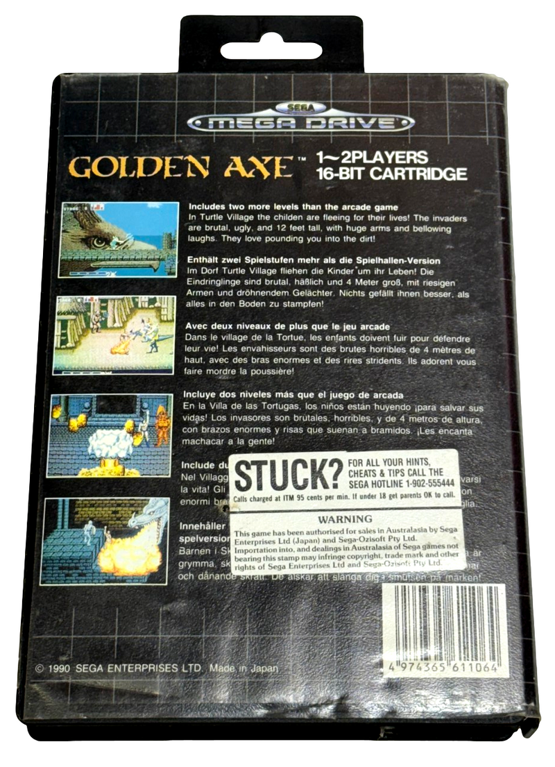 Golden Axe Sega Mega Drive PAL *Complete* (Preowned)