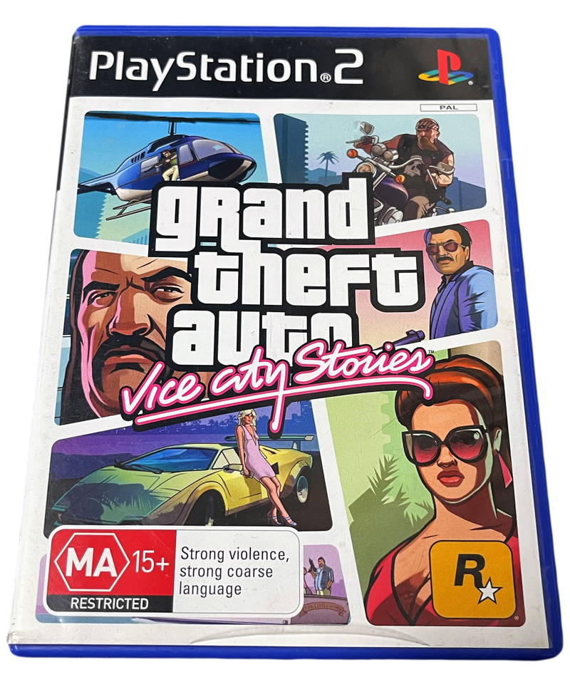 Grand Theft Auto Vice City Stories Sony PS2 PAL *Complete with Map* (Preowned)