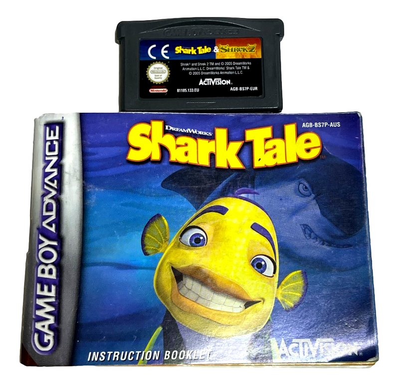 Shark Tale / Shrek 2 Nintendo GBA *Manual Included* (Preowned)