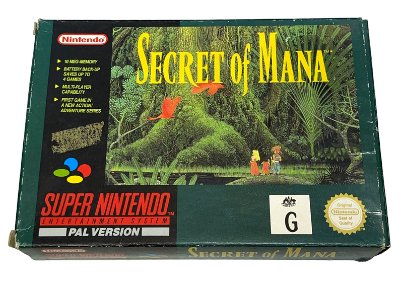 Secret of Mana Nintendo SNES Boxed PAL *No Manual* (Preowned)