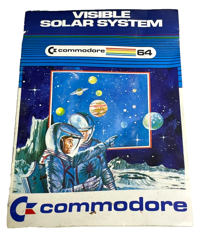 Visible Solar System Commodore 64 C64 Cartridge and Manual (Preowned)