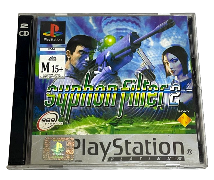 Syphon Filter 2 PS1 PS2 PS3 (Platinum) PAL *Complete* (Preowned)