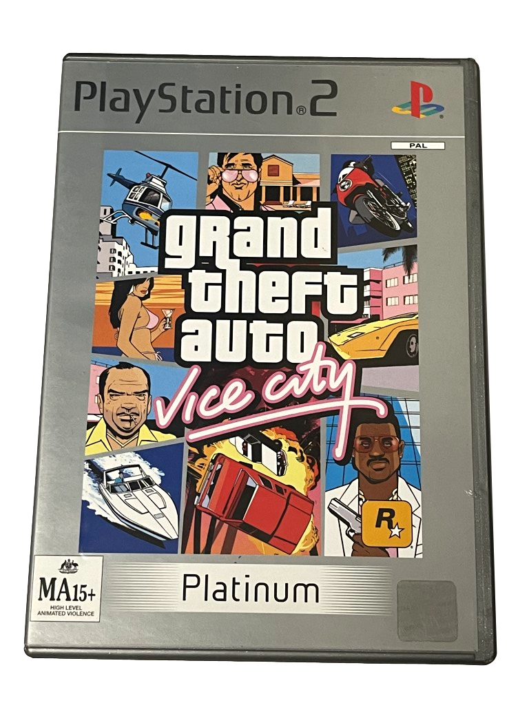 Grand Theft Auto Vice City PS2 (Platinum) PAL *Manual* (Preowned)