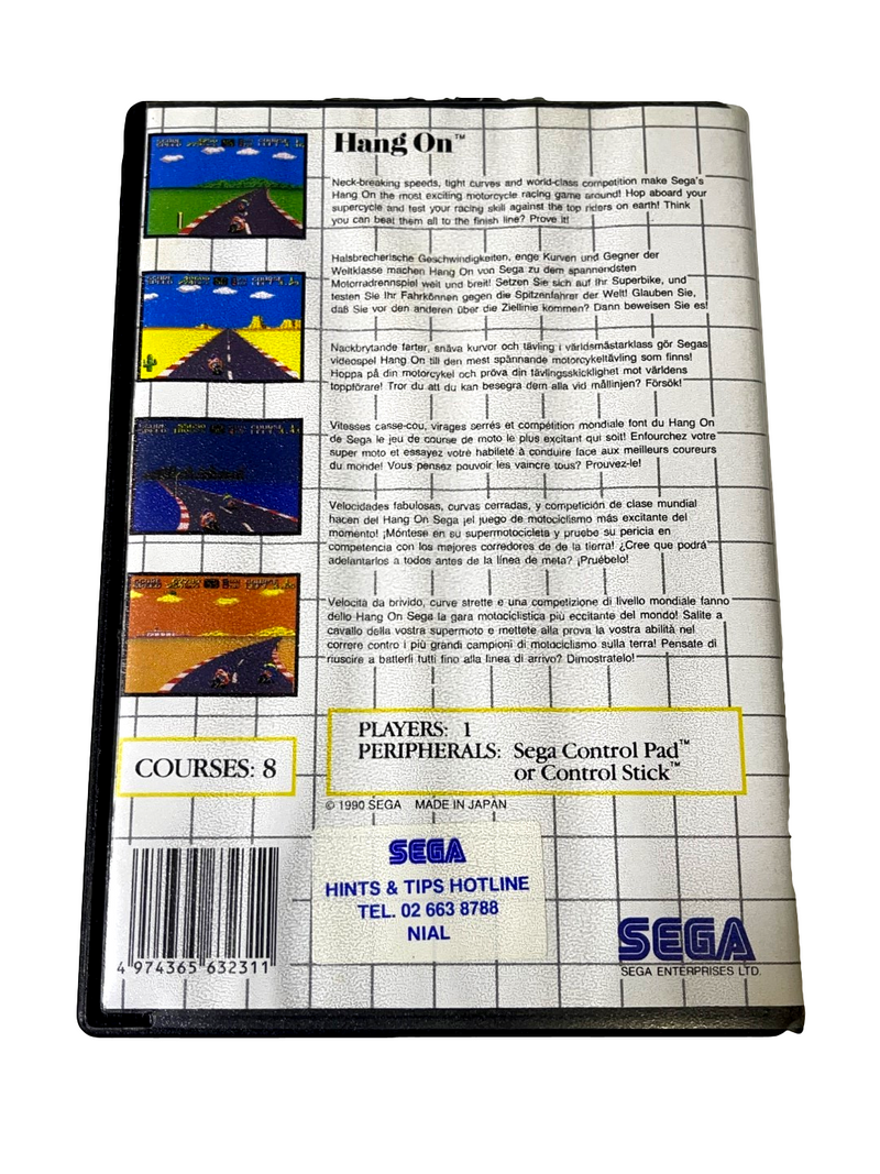 Hang On Sega Master System *Complete*