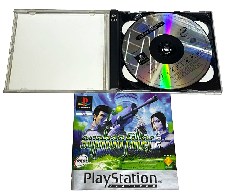 Syphon Filter 2 PS1 PS2 PS3 (Platinum) PAL *Complete* (Preowned)