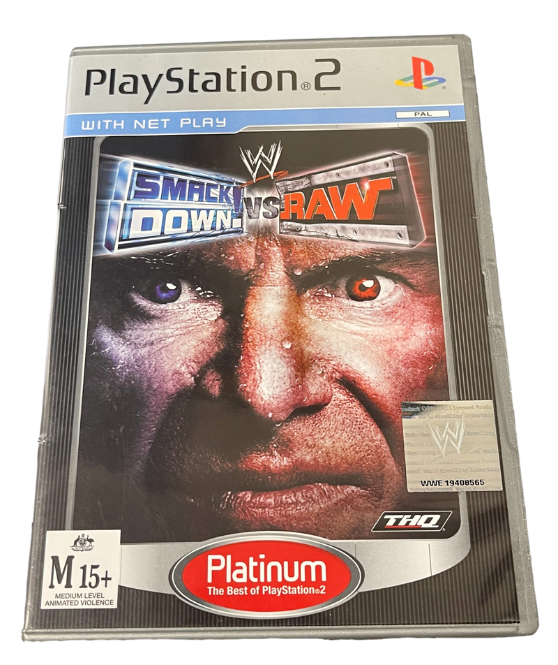 Smack Down VS Raw Sony PS2 PAL (Platinum) *Complete* (Preowned) - Games We Played