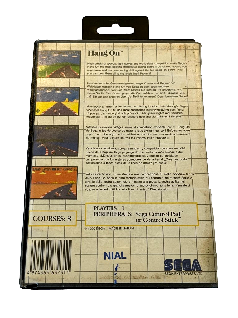 Hang On Sega Master System *Complete* (Pre-Owned)