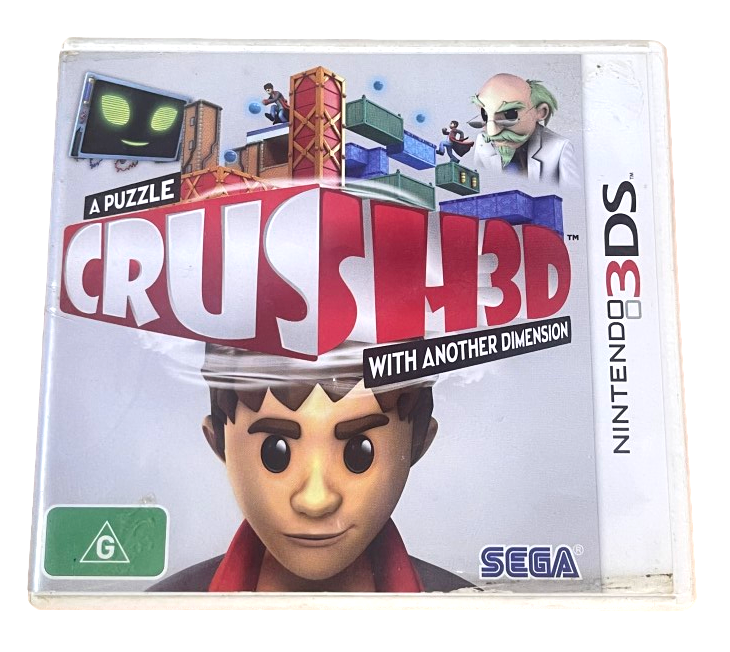 Crush 3D A Puzzle With Another Dimension Nintendo 3DS 2DS Game (Pre-Owned)