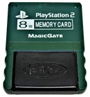 Dark Green Kemco Magic Gate Sony PS2 Memory Card PlayStation 2 8MB (Preowned)