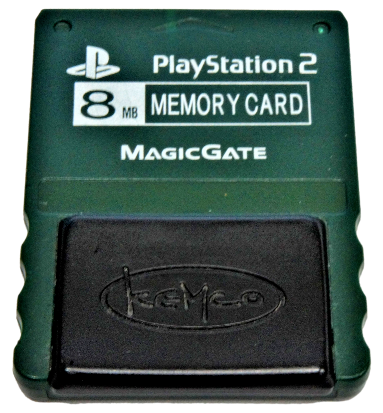 Dark Green Kemco Magic Gate Sony PS2 Memory Card PlayStation 2 8MB (Preowned)