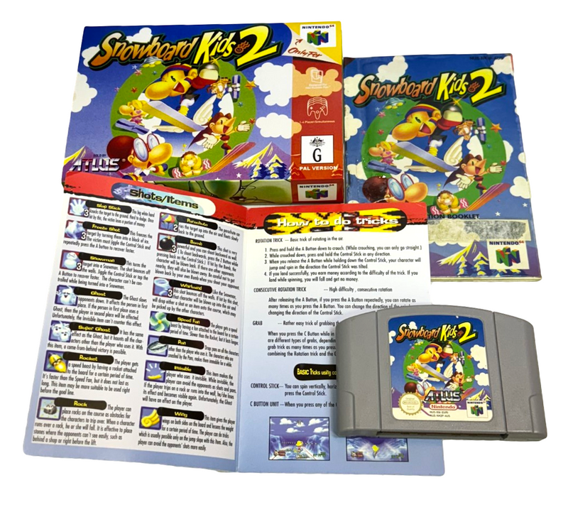 Snowboard Kids 2 Nintendo 64 N64 Boxed PAL *Complete* (Read Description) (Preowned)